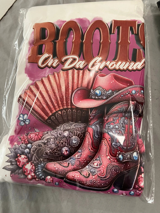 Boots on the Ground(Pink) Southern Creations ATL