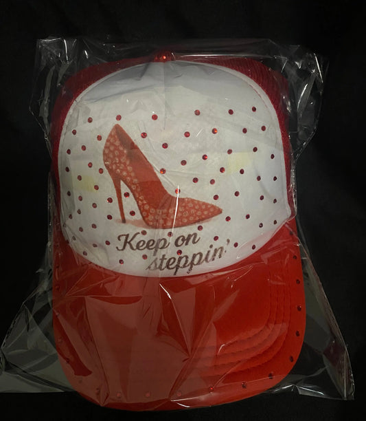 Keep On Steppin' (Spadazzled Trucker Hat) Southern Creations ATL